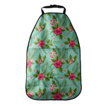 Hibiscus Plumeria Flowers Pattern Print Car Seat Organizers