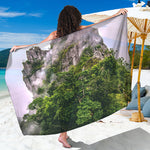 High Mountain Print Beach Sarong Wrap