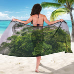 High Mountain Print Beach Sarong Wrap