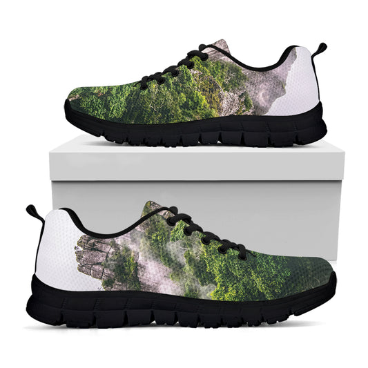 High Mountain Print Black Sneakers