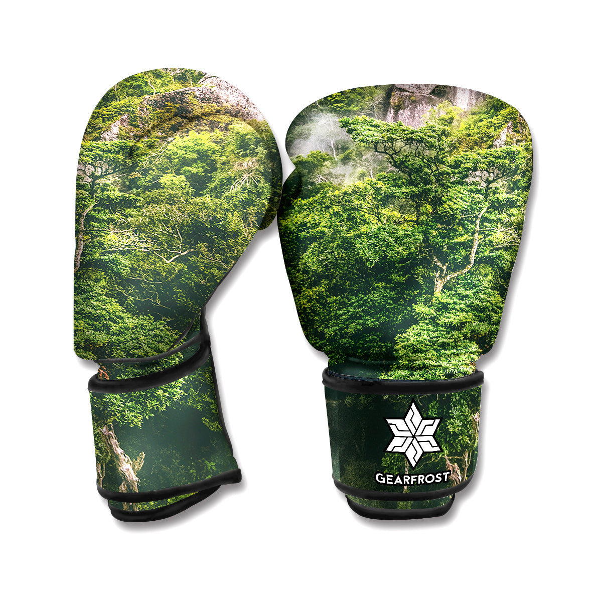 High Mountain Print Boxing Gloves