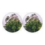 High Mountain Print Car Coasters