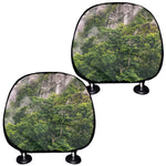 High Mountain Print Car Headrest Covers