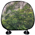 High Mountain Print Car Headrest Covers