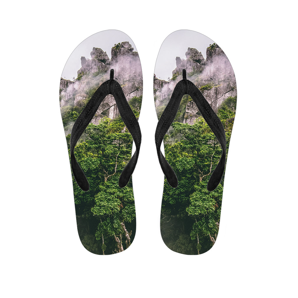 High Mountain Print Flip Flops