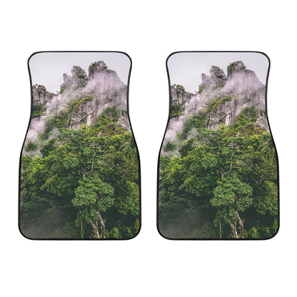 High Mountain Print Front Car Floor Mats