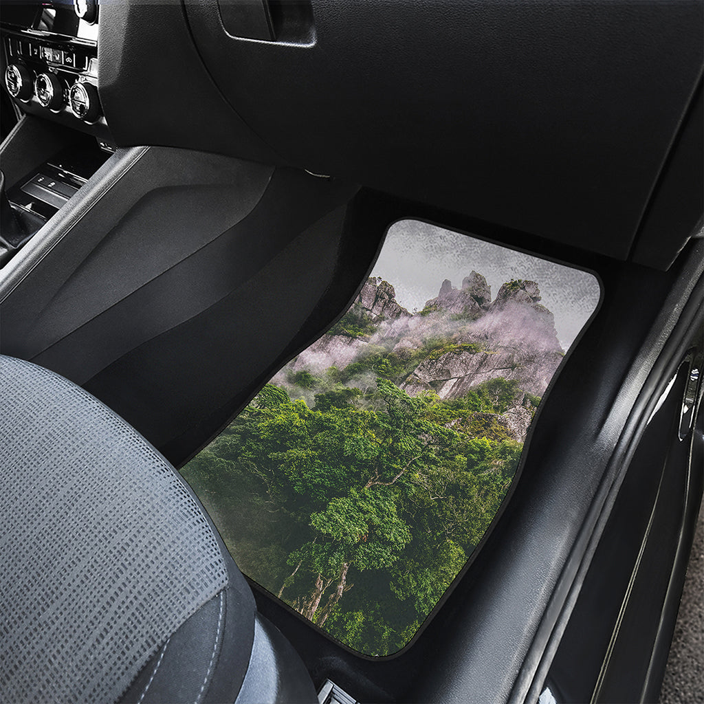 High Mountain Print Front Car Floor Mats