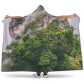 High Mountain Print Hooded Blanket