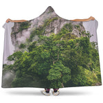 High Mountain Print Hooded Blanket