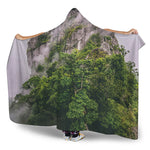High Mountain Print Hooded Blanket