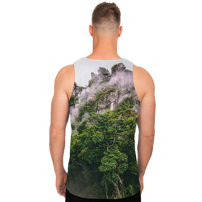 High Mountain Print Men's Tank Top