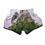 High Mountain Print Muay Thai Boxing Shorts