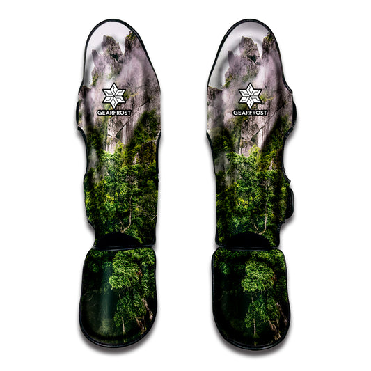 High Mountain Print Muay Thai Shin Guard