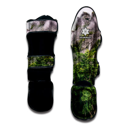 High Mountain Print Muay Thai Shin Guard