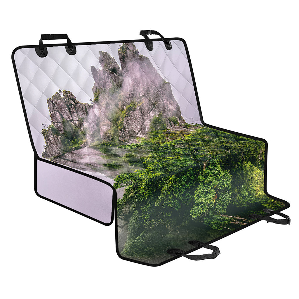 High Mountain Print Pet Car Back Seat Cover