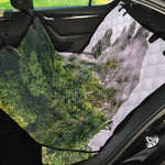 High Mountain Print Pet Car Back Seat Cover