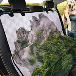 High Mountain Print Pet Car Back Seat Cover