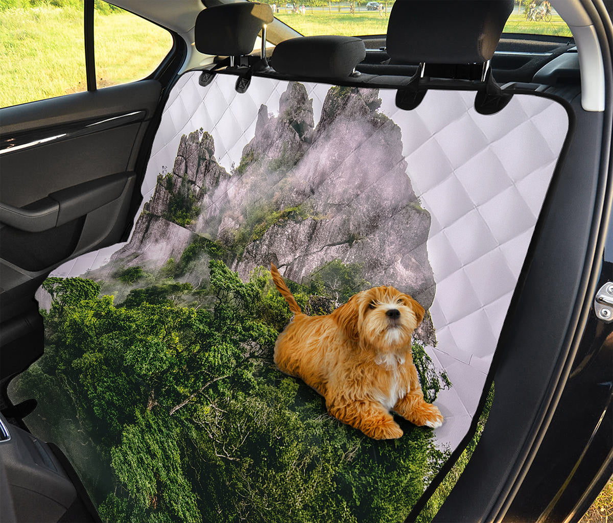 High Mountain Print Pet Car Back Seat Cover