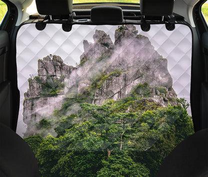 High Mountain Print Pet Car Back Seat Cover