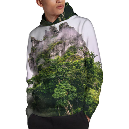 High Mountain Print Pullover Hoodie