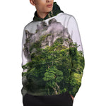 High Mountain Print Pullover Hoodie