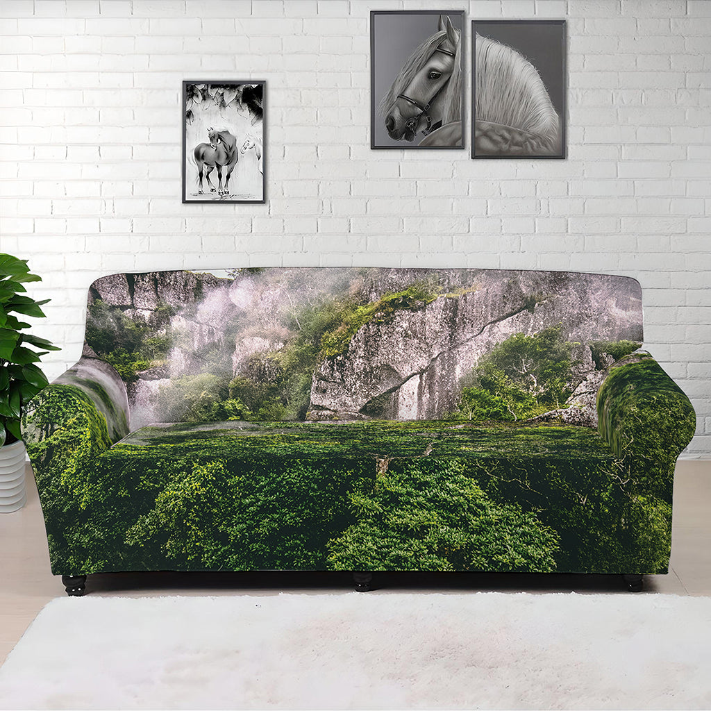 High Mountain Print Sofa Cover