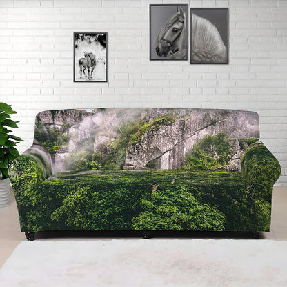High Mountain Print Sofa Cover