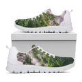 High Mountain Print White Running Shoes