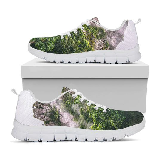 High Mountain Print White Sneakers