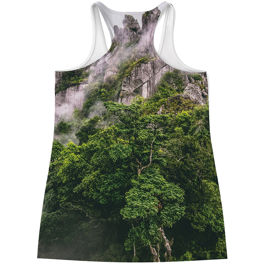 High Mountain Print Women's Racerback Tank Top