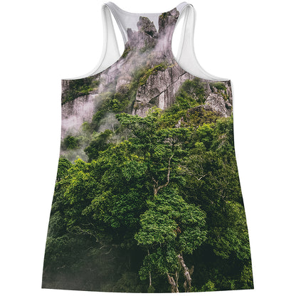 High Mountain Print Women's Racerback Tank Top