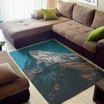 Himalaya Mountain Print Area Rug
