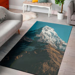 Himalaya Mountain Print Area Rug