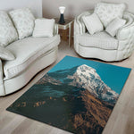 Himalaya Mountain Print Area Rug
