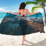 Himalaya Mountain Print Beach Sarong Wrap