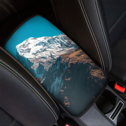 Himalaya Mountain Print Car Center Console Cover