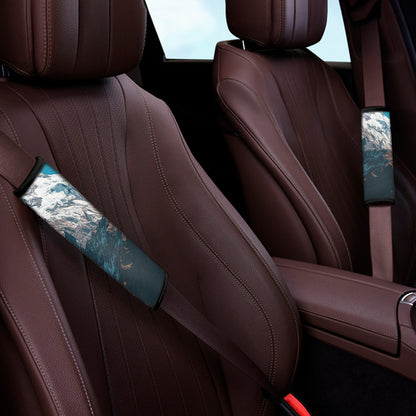 Himalaya Mountain Print Car Seat Belt Covers