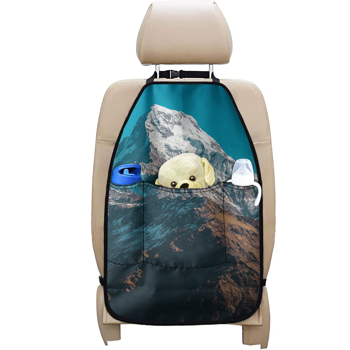 Himalaya Mountain Print Car Seat Organizers