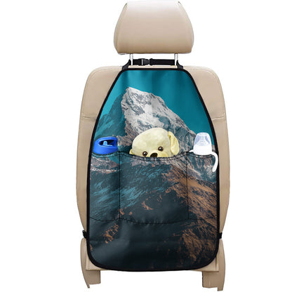 Himalaya Mountain Print Car Seat Organizers