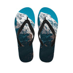 Himalaya Mountain Print Flip Flops