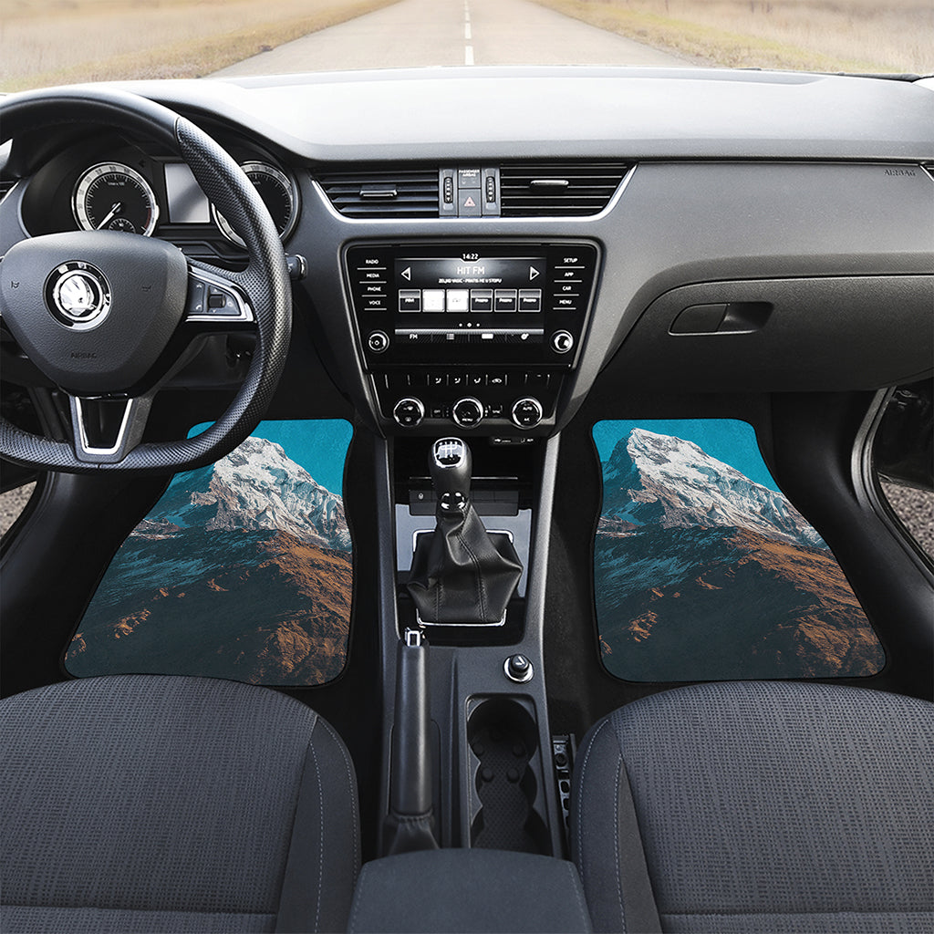 Himalaya Mountain Print Front and Back Car Floor Mats