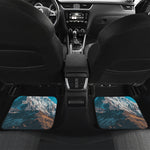 Himalaya Mountain Print Front and Back Car Floor Mats