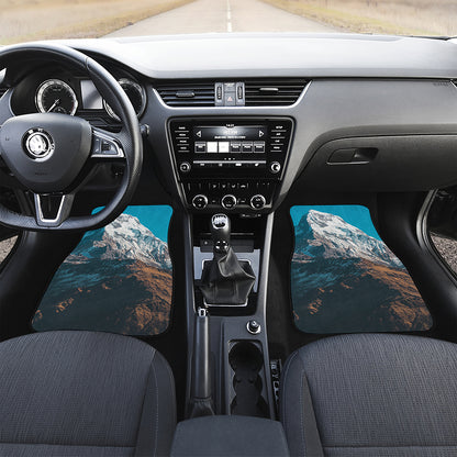 Himalaya Mountain Print Front Car Floor Mats