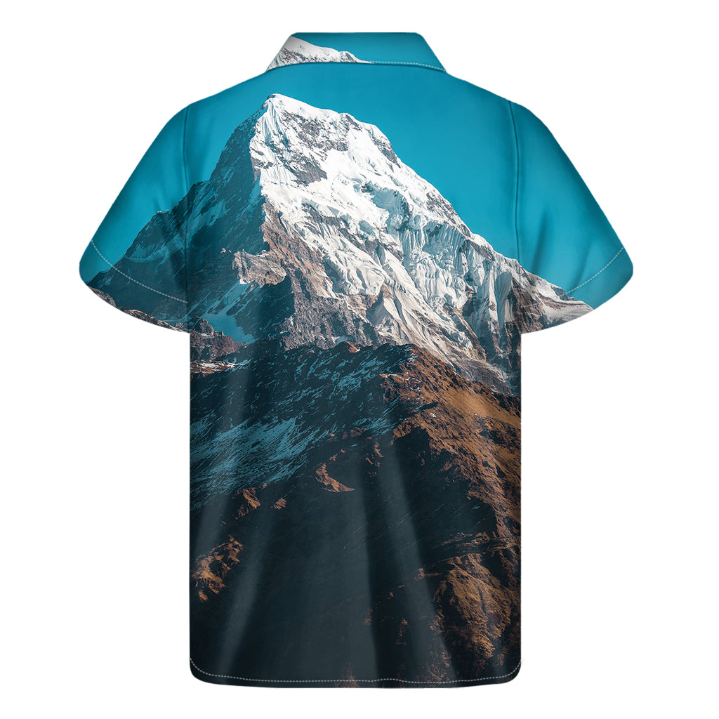 Himalaya Mountain Print Men's Short Sleeve Shirt