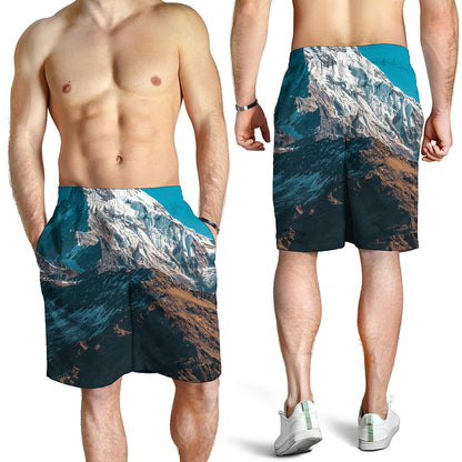 Himalaya Mountain Print Men's Shorts