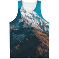 Himalaya Mountain Print Men's Tank Top
