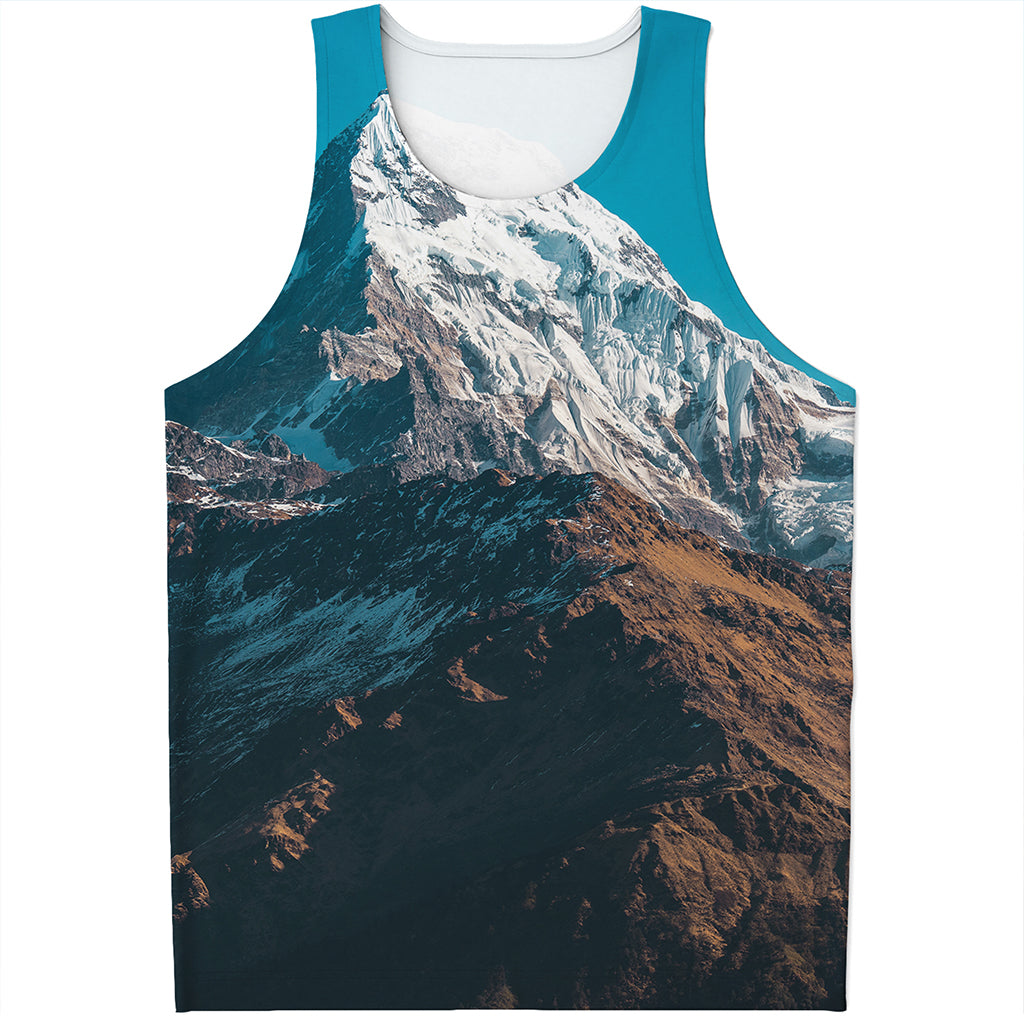Himalaya Mountain Print Men's Tank Top