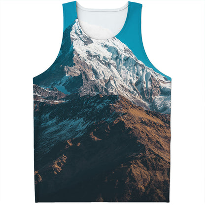 Himalaya Mountain Print Men's Tank Top