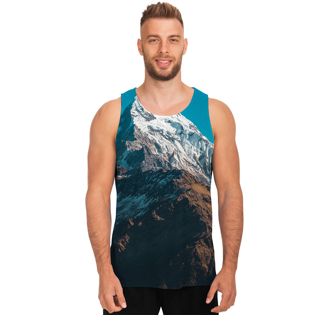 Himalaya Mountain Print Men's Tank Top