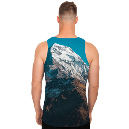 Himalaya Mountain Print Men's Tank Top